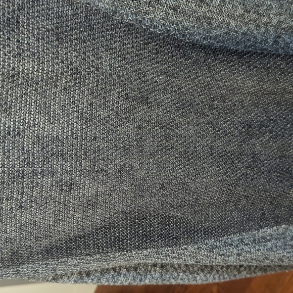 Eileen Fisher Gray 100% Linen Open Front Cardigan Sweater Fly Away Draped Sz L - Picture 6 of 12